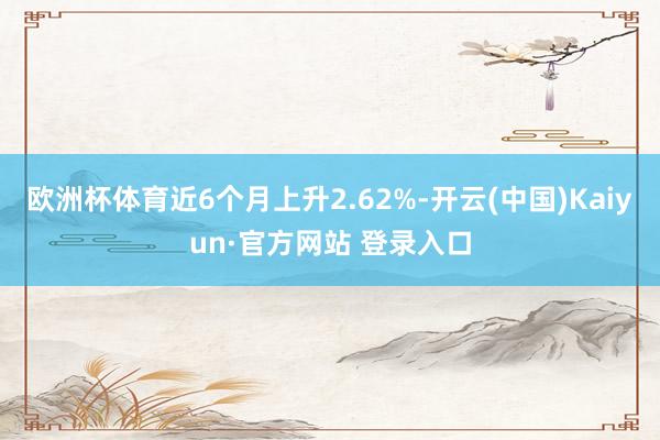 欧洲杯体育近6个月上升2.62%-开云(中国)Kaiyun·官方网站 登录入口