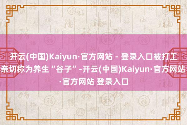 开云(中国)Kaiyun·官方网站 - 登录入口被打工东说念主亲切称为养生“谷子”-开云(中国)Kaiyun·官方网站 登录入口