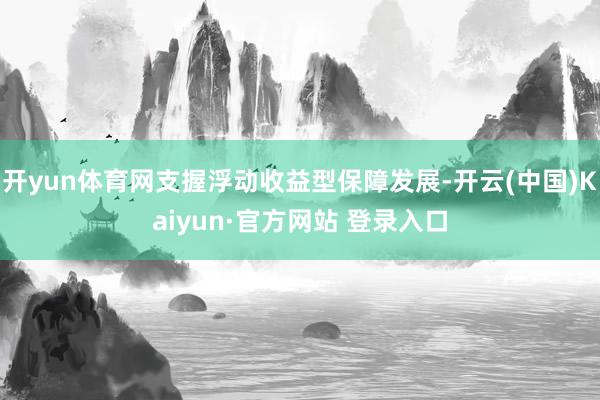 开yun体育网支握浮动收益型保障发展-开云(中国)Kaiyun·官方网站 登录入口