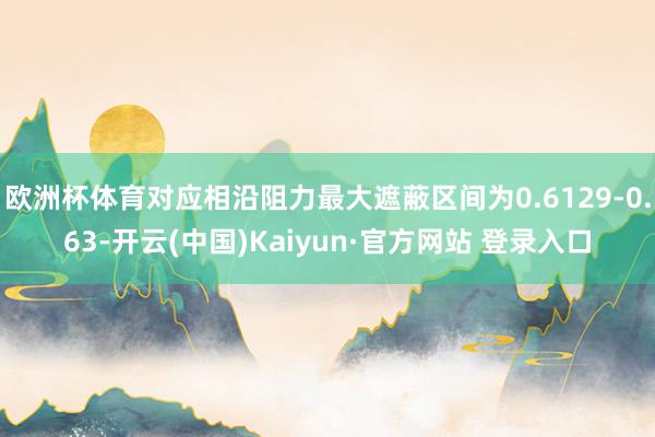 欧洲杯体育对应相沿阻力最大遮蔽区间为0.6129-0.63-开云(中国)Kaiyun·官方网站 登录入口