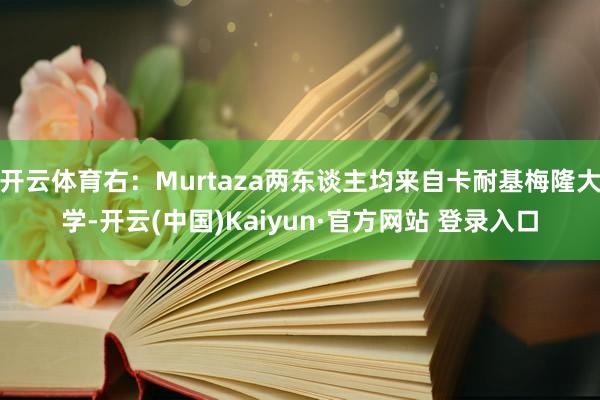 开云体育右：Murtaza两东谈主均来自卡耐基梅隆大学-开云(中国)Kaiyun·官方网站 登录入口